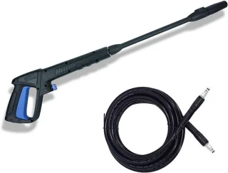 Hogedrukreiniger krachtwaterpistool + 5m wasslang met snelkoppelingen compatibel met Bosch