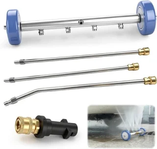 Hogedrukreiniger met 3 verlengbuizen en 1/4 inch snelaansluiting - ShopVlot