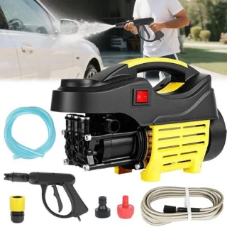 Hogedrukreiniger met waspistool voor auto, tuin en vloeren