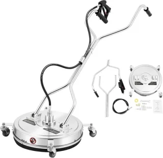 Hogedrukreiniger oppervlaktereiniger - 4500 psi - zilver zwart