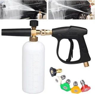 Hogedrukreiniger pistool-schuim sproeier met 1L foam lance