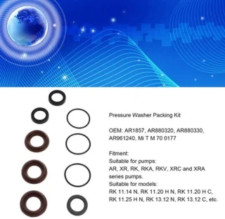 Hogedrukreiniger pompafdichtingsset, 9-delig, voor 18 mm RKA, XR, RKV, XRC en XRA