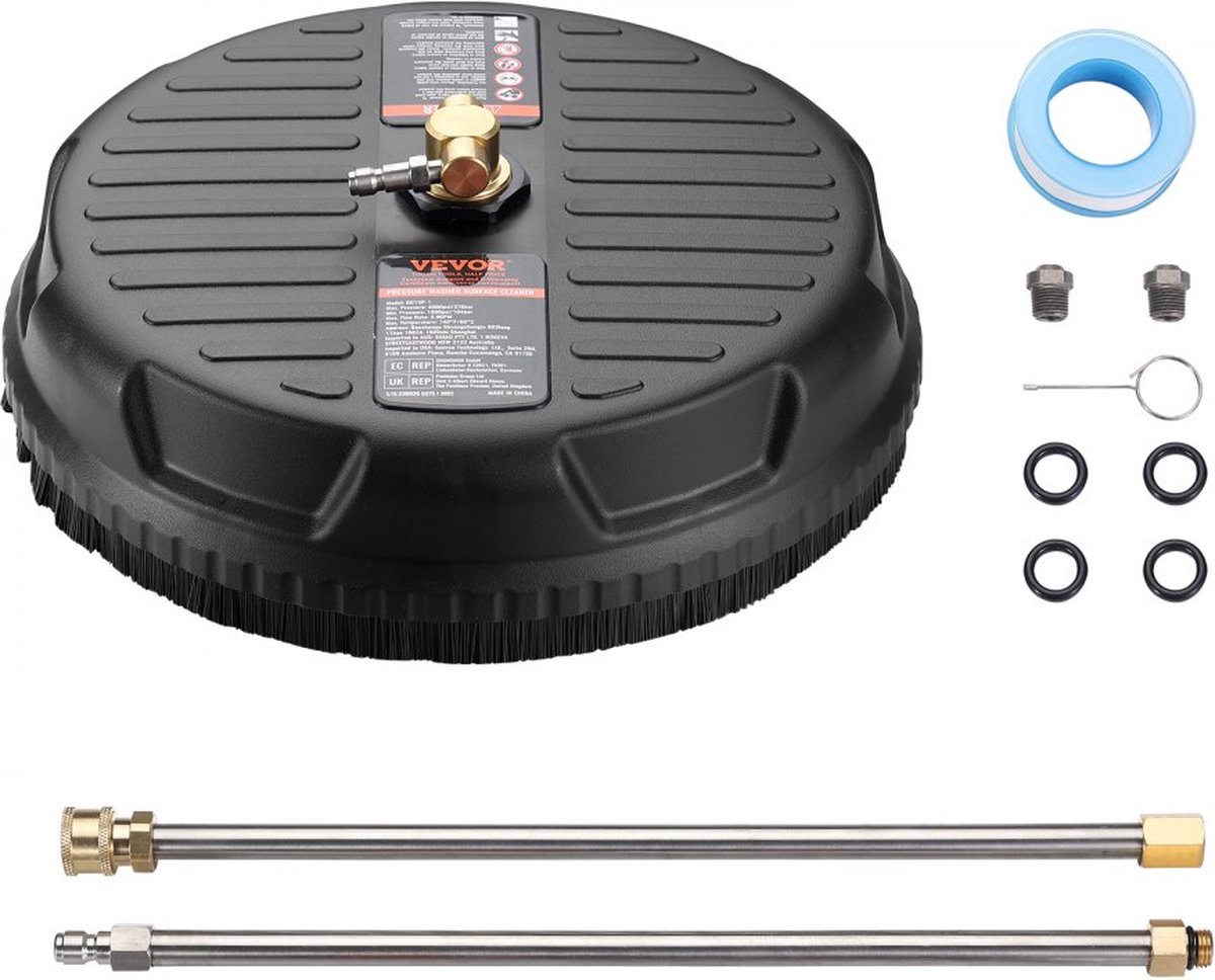 Wat vinden we goed aan de hogedrukreiniger PP kunststof oppervlaktereiniger 380mm 4000PSI