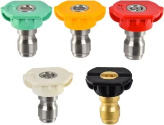 Hogedrukreiniger spuitmondtips met 1/4-inch snelkoppeling, 5 stuks