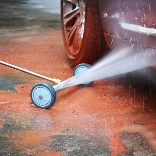 Hogedrukreiniger voor onderkast 40 cm met waterborstel - ShopVlot