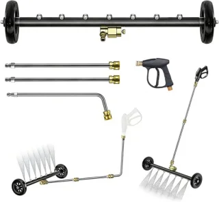 Hogedrukreiniger voor Ondervloer - Aluminium - 60 cm - Multifunctionele Auto- en Vloerreiniger