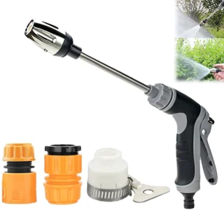 De Hogedrukspuitpistool Reinigerset kunststof zwart in één oogopslag