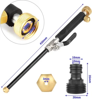 Hydro Jet Draagbare Hogedrukreiniger Pistool met Wand Extension en Slangsproeiers