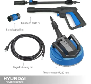 HYUNDAI hogedrukreiniger Deluxe set 2400 W