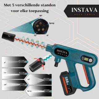 Instava Hogedrukreiniger 18V Incl. 2 Accu's