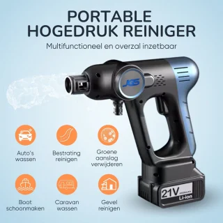 JGS Draadloze Hogedrukreiniger Upgrade 4000mAh