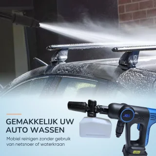 JGS Draadloze Hogedrukreiniger Upgrade 4000mAh