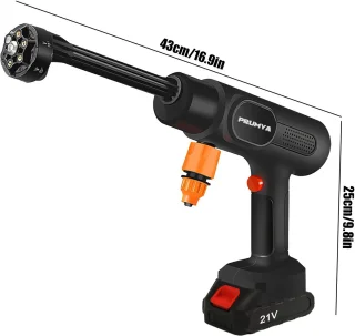 Krachtige Draadloze Hogedrukreiniger 800W met Accu en Oplader