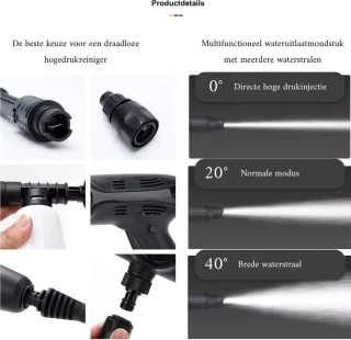 Lopoleis Hogedrukreiniger Draagbaar Accu Model
