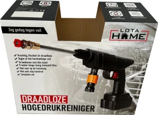 LotaHome Draadloze Hogedrukreiniger 30 bar 24V Complete Set