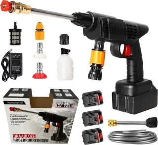 LotaHome Draadloze Hogedrukreiniger 30 bar 24V Complete Set