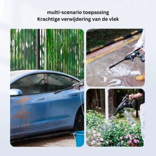Luxe Hogedrukreiniger 1300W Zwart Accu