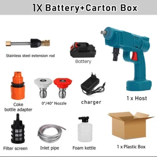 Makita Compatibele 1000W Draadloze Hogedrukreiniger 30 BAR Set