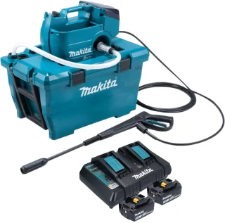 Makita DHW080PF2K Snoerloze hogedrukreiniger 36V + 2 accu's 3.0Ah