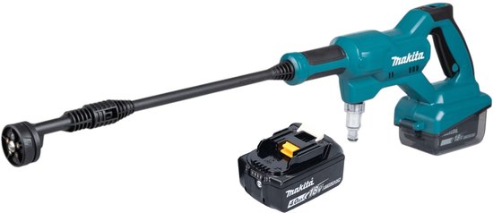 Makita DHW180M1 Accudrukreiniger 18V 24 bar 4.0Ah zonder oplader