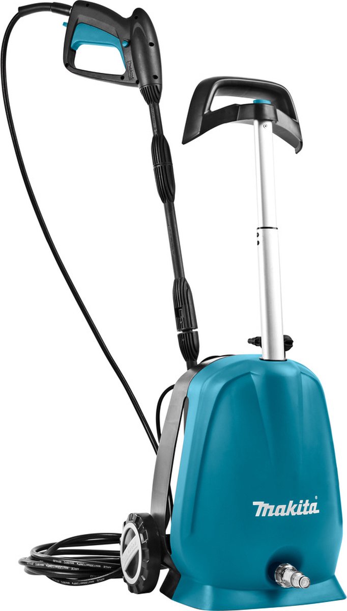 De Makita HW102 Hogedrukreiniger 1300W 100 bar blauw/zwart in één oogopslag