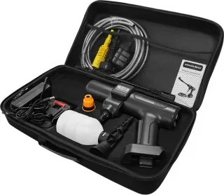 Mobiele 6-in-1 Accu Hogedrukreiniger 1 accu - Mobiel - Draadloos - Voor Auto en Tuin
