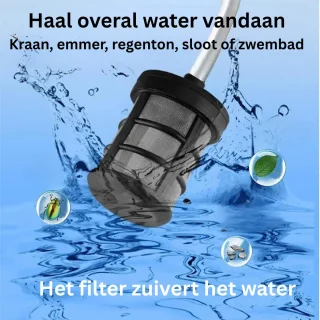 Mobiele hogedrukreiniger met accu's en accessoires