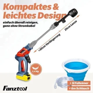Mobiele hogedrukreiniger op accu
