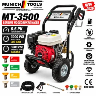 Munich Tools MT-3500 benzine hogedrukreiniger