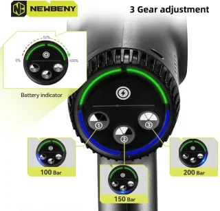 Newbeny 6-in-1 Accu Hogedrukreiniger 200 Bar