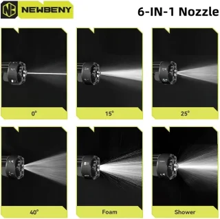 Newbeny 6-in-1 Accu Hogedrukreiniger 200 Bar