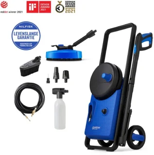 Nilfisk Core 140 Inhand Power Control Pad Medium Terrasreiniger Met 8m Rioolslang