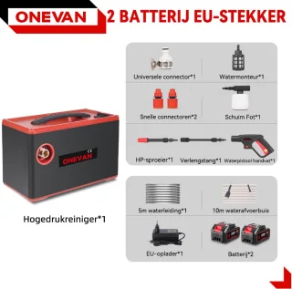 ONEVAN 21V Accu Hogedrukreiniger