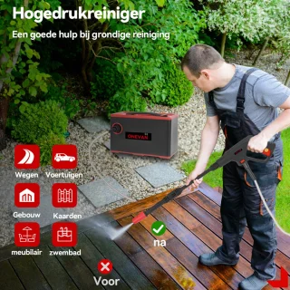 ONEVAN 21V Accu Hogedrukreiniger