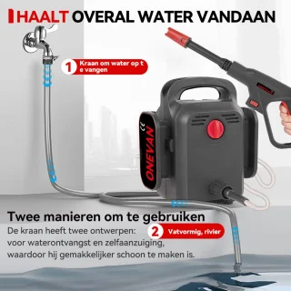 ONEVAN Mobiele Hogedrukreiniger