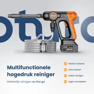Otura Accu Hogedrukreiniger Grijs