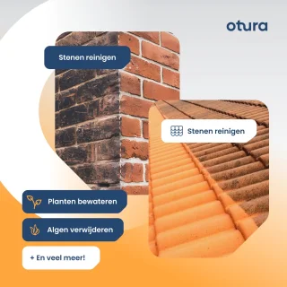 Otura Accu Hogedrukreiniger Grijs