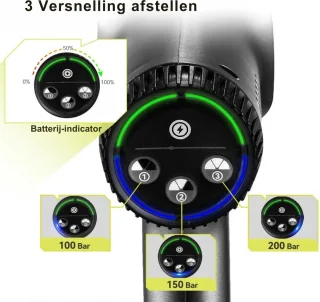 PolderGoods 6-in-1 Accu Hogedrukreiniger 2x18V