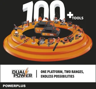 Powerplus POWDPG80621 Dual Power Accu Hogedrukreiniger 20V