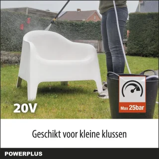 Powerplus POWDPG80621 Dual Power Accu Hogedrukreiniger 20V