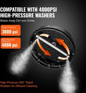 PP kunststof hogedrukoppervlaktereiniger 3,7L/min 4000PSI φ380mm