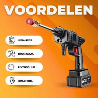 PRO Draadloze Hogedrukreiniger 50 bar Zwart