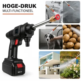 PRO Draadloze Hogedrukreiniger 50 bar Zwart