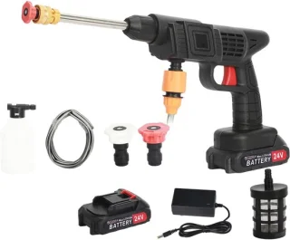 Professionele Hogedrukreiniger Set 35Bar 200W 24V 5 Batterijen
