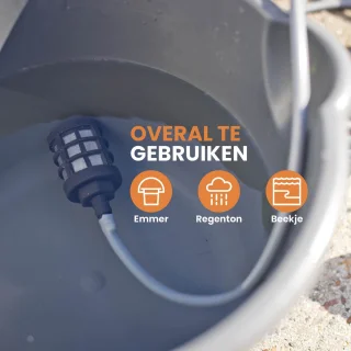 QLT Snoerloze Hogedrukreiniger Accu Zwart