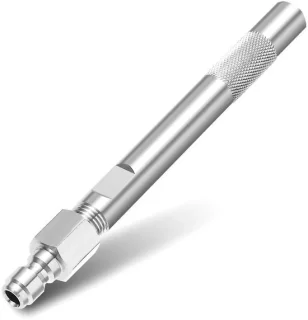 RVS spuitmond met snelkoppeling (lange afstand)