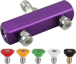SnelShoppen - 2-in-1 hogedrukreiniger dubbele spuit purple