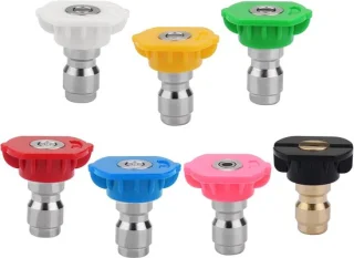 SnelShoppen - 7 stuks hogedrukreiniger spuitkop tips 1/4 inch