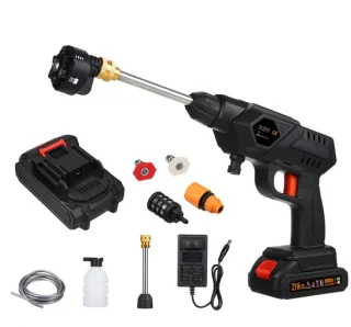 SnelShoppen - Draagbare hogedrukreiniger 150 psi, oplaadbaar 24 V