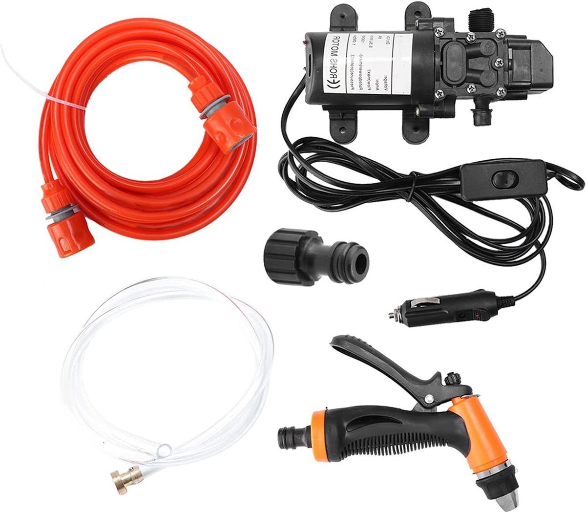 De Spray 12V Elektrische Hogedrukreiniger Kit Auto in één oogopslag